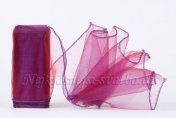 Svatební organza - fialová měňavá 12cm