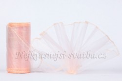 Svatební organza - růžová light 12cm