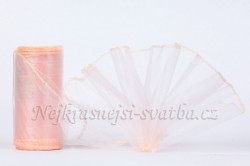 Svatební organza - růžová light 12cm