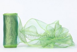 Svatební organza - zelená ledová 12cm