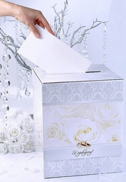 Svatební pokladnička - Stříbrný box